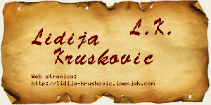 Lidija Krušković vizit kartica